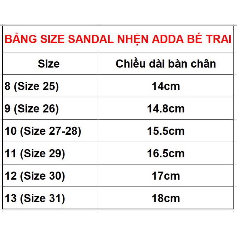 Sandal quai hậu bé trai người nhện Thái Lan ADDA chính hãng