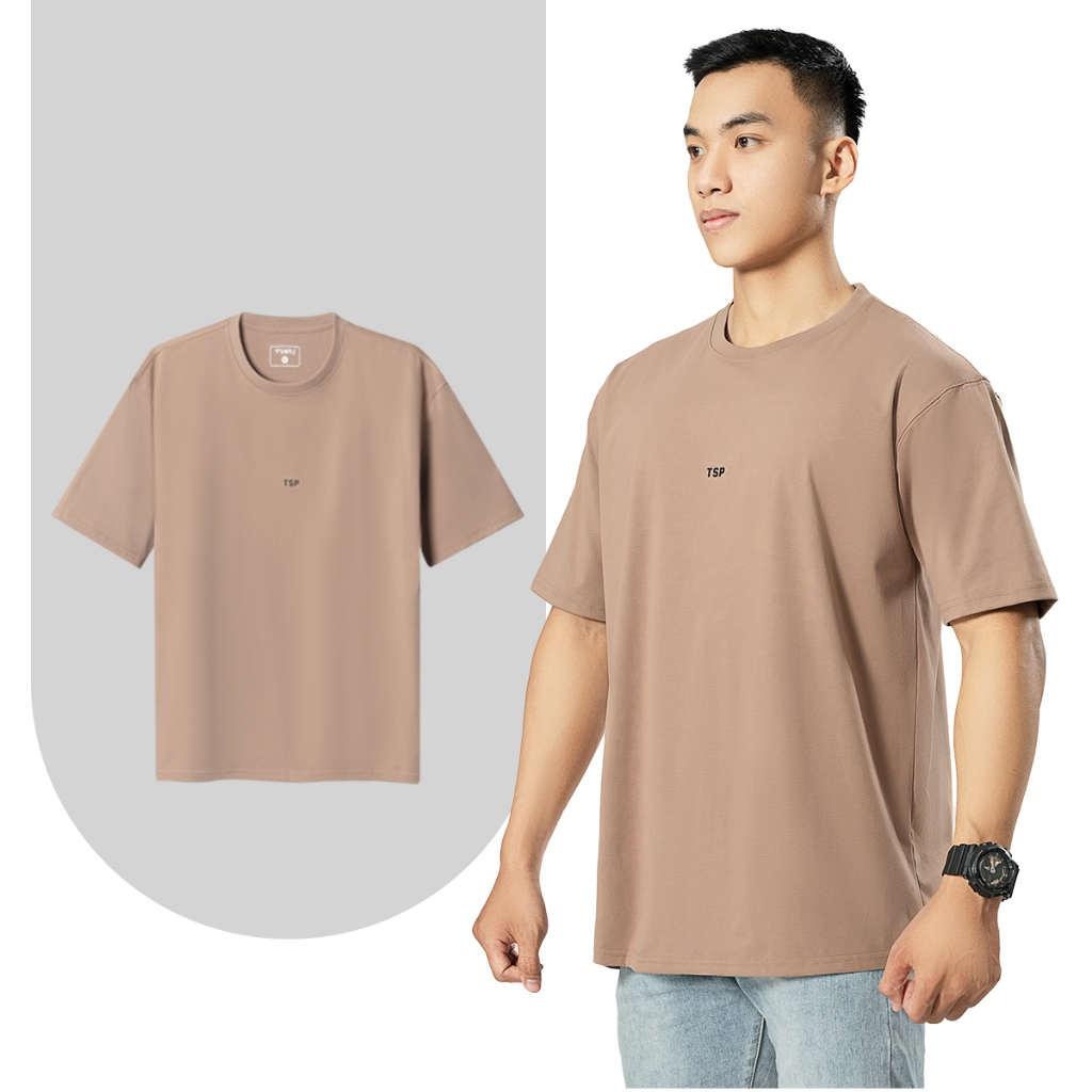 Áo Thun Nam Cổ Tròn TSIMPLE phông trơn tay ngắn vải Cotton cao cấp chống nhăn chuẩn form A10104