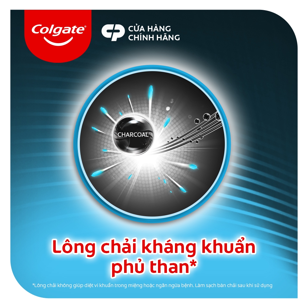 [Phạm Thoại x Colgate] Bộ 5 Bàn chải đánh răng Colgate than hoạt tính kháng khuẩn SlimSoft Charcoal mềm mảnh