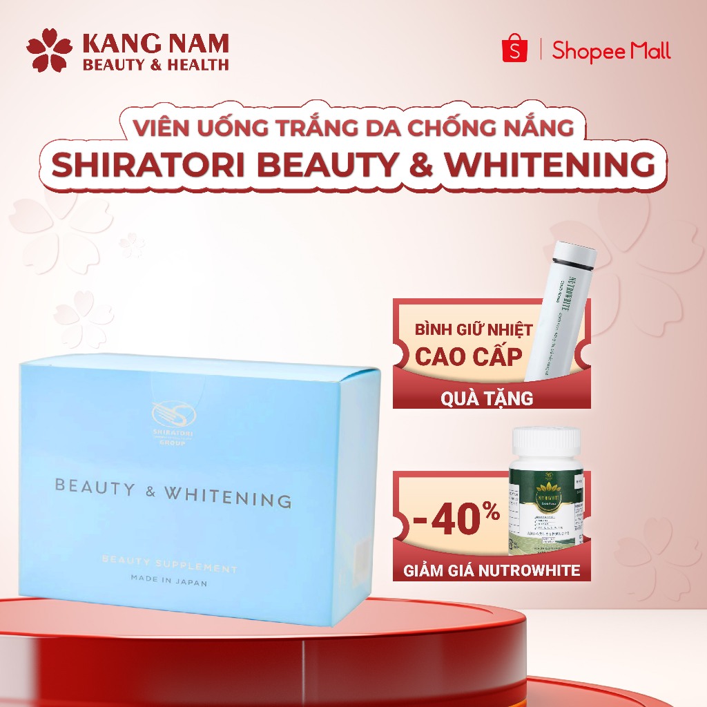 Viên Uống Trắng Da Chống Nắng Shiratori Beauty & Whitening 90 viên