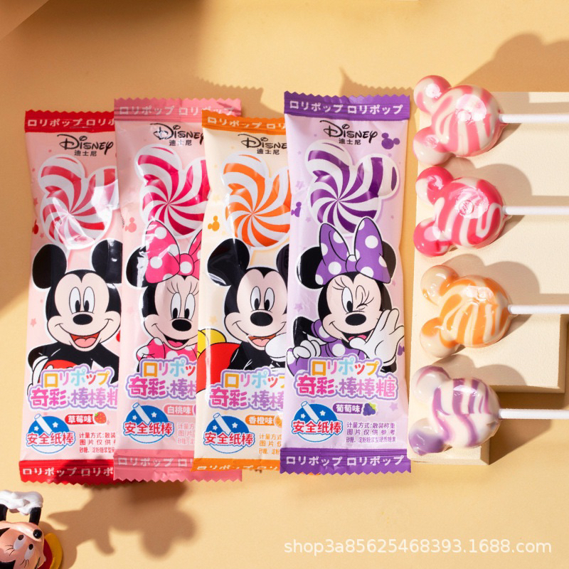 Kẹo Mút Sữa Mickey Vị Dâu Nho Cam Thơm Ngon