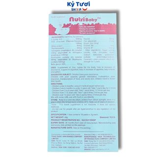 Cốm Nutribaby Plus chính hãng