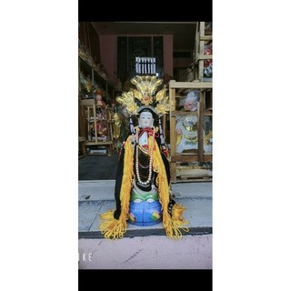 Tượng đức mẹ diêu trì địa mẫu cao 38 cm kèm áo mão, chuỗi.