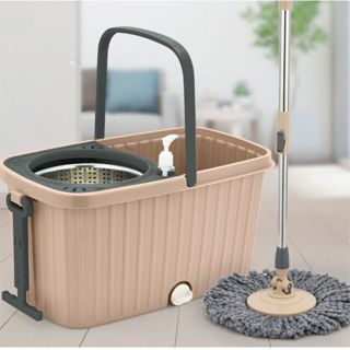  Bộ Lau Nhà  Tay Kéo Có Bánh Xe Cây Lau Nhà Thông Minh Xoay 360 Độ Chổi Lau Nhà Tự Vắt 