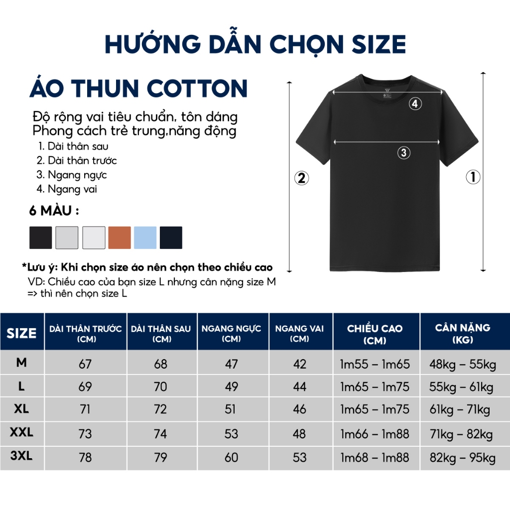 Áo Thun Nam Cổ Tròn TSIMPLE vải Cotton co giãn dày dặn phông trơn basic tay ngắn nhiều màu