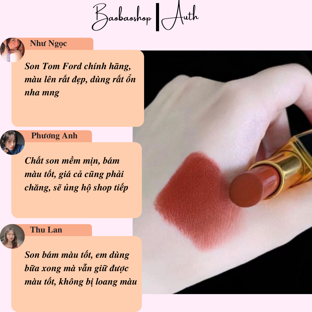 Son Tom Ford Lip Color Satin Matte 3.3g - Sự Tinh Tế và Đẳng Cấp Cho Đôi Môi