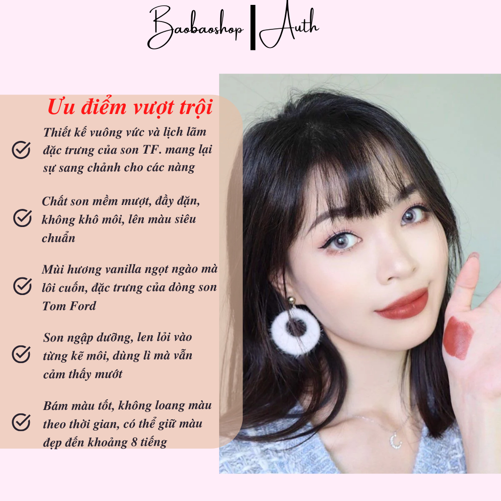 Son Tom Ford Lip Color Satin Matte 3.3g - Sự Tinh Tế và Đẳng Cấp Cho Đôi Môi