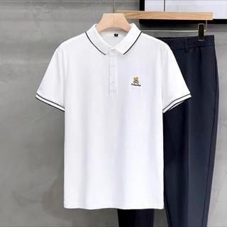  Áo Polo Nam UMA MEN Gấu Viền Kẻ Chất Liệu Vải Poly Dệt Kim Áo Thun Cộc Tay Phối Hình Thêu  APL02 