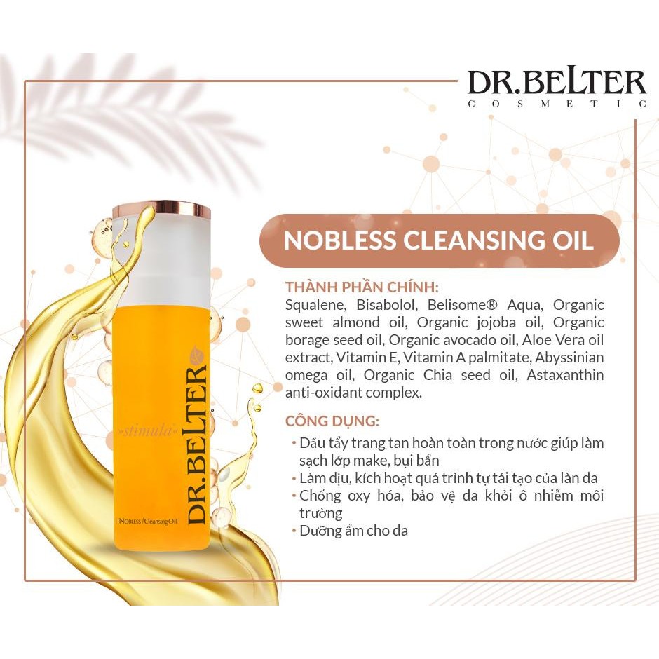 Dầu Tẩy Trang 3Trong1 Dr.Belter - 301AS Nobless Cleansing Oil 15ml - Chính Hãng Đức