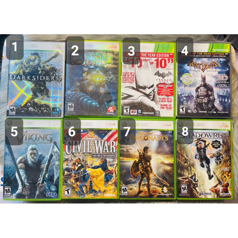 Đĩa Game XBOX 360 : Số 8