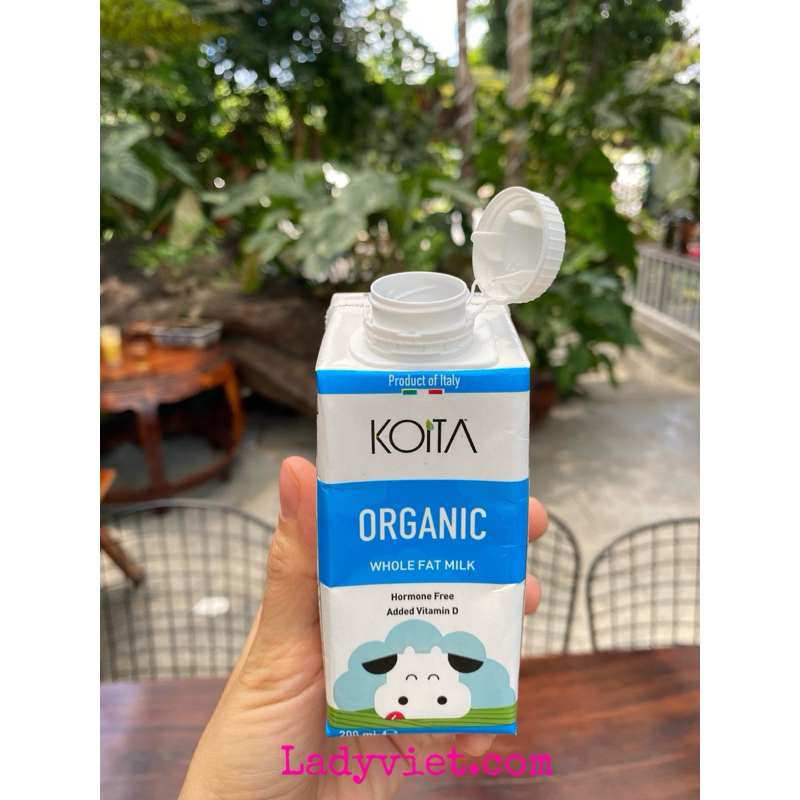 24 hộp sữa Koita organic nguyên kem 200ml