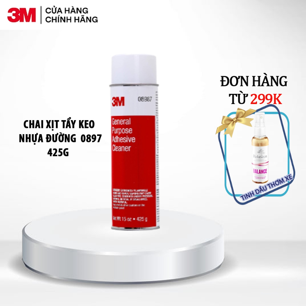 Dung Dịch Tẩy Keo - Nhựa Đường bám thân xe ôtô 3M General Purpose Adhesive Cleaner 08987