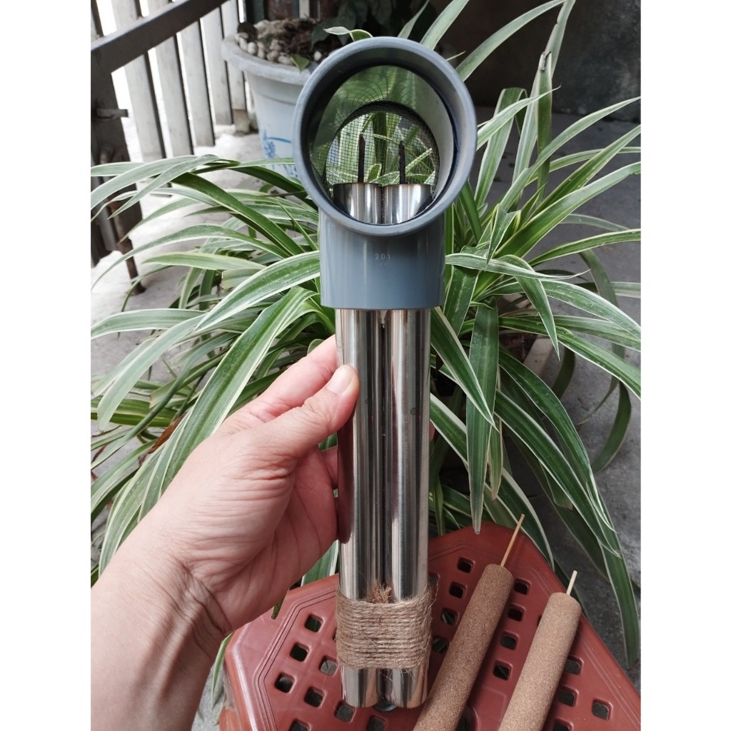 Ống Hơ Ngải Cứu Đôi Inox VIP - Dụng Cụ Diện Chẩn