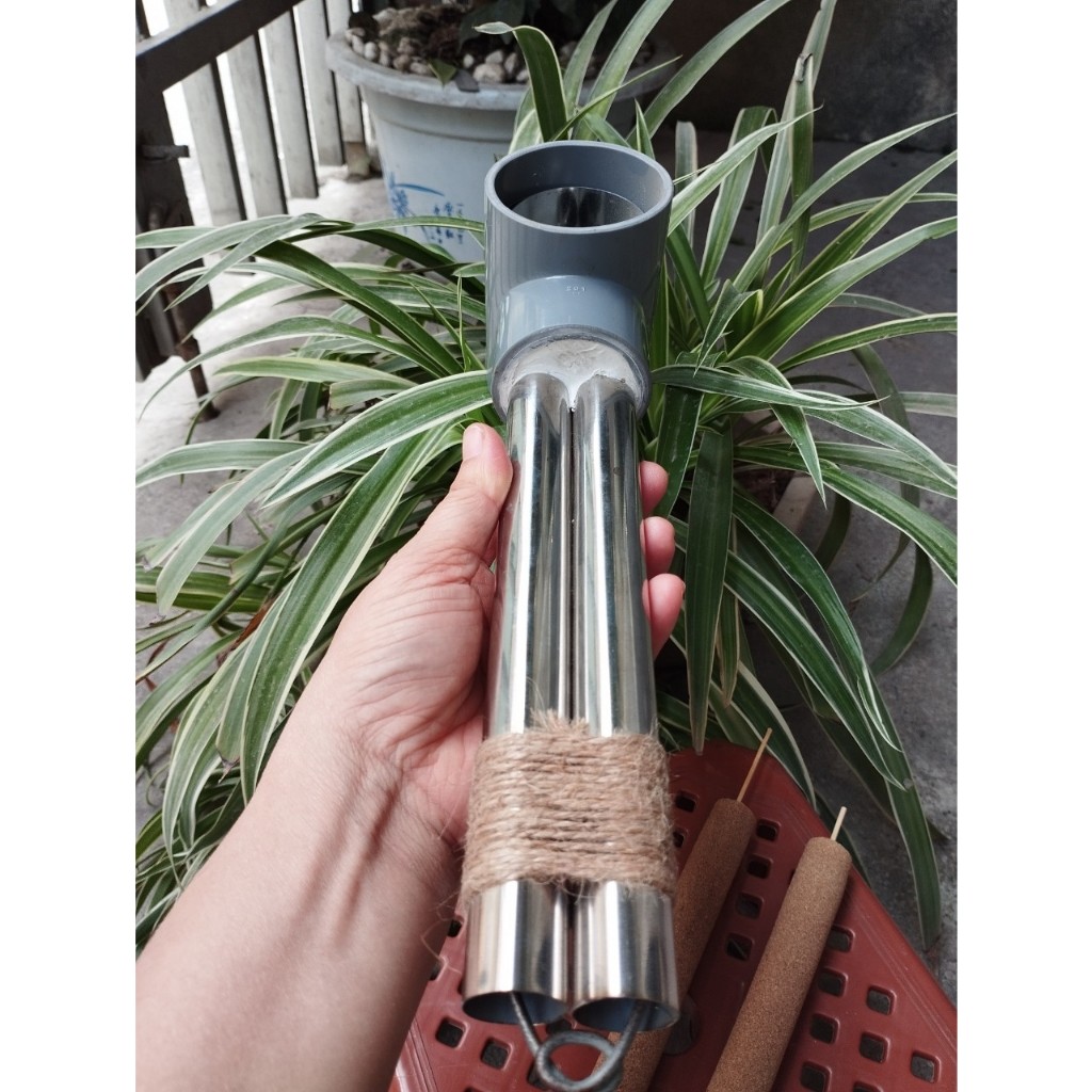 Ống Hơ Ngải Cứu Đôi Inox VIP - Dụng Cụ Diện Chẩn