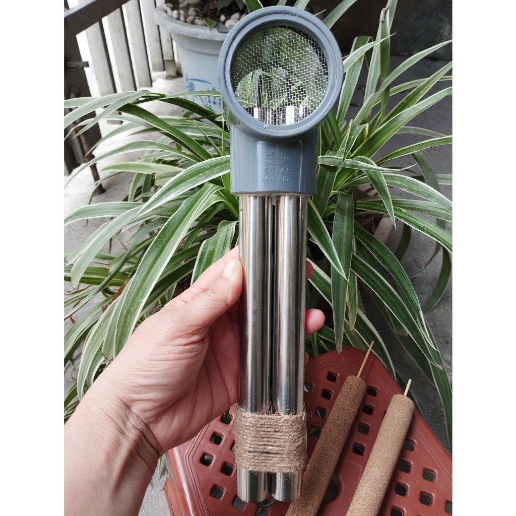 Ống Hơ Ngải Cứu Đôi Inox VIP - Dụng Cụ Diện Chẩn