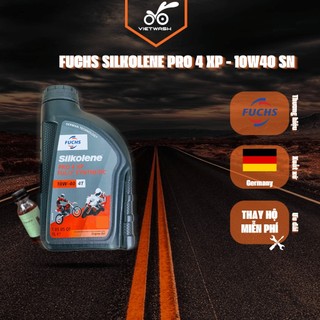 Nhớt xe máy, nhớt xe số fuchs silkolene pro 4 xp 10w40 api sn 1l
