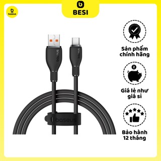 Cáp sạc nhanh baseus pudding series fast charging cable usb to type-c 100w