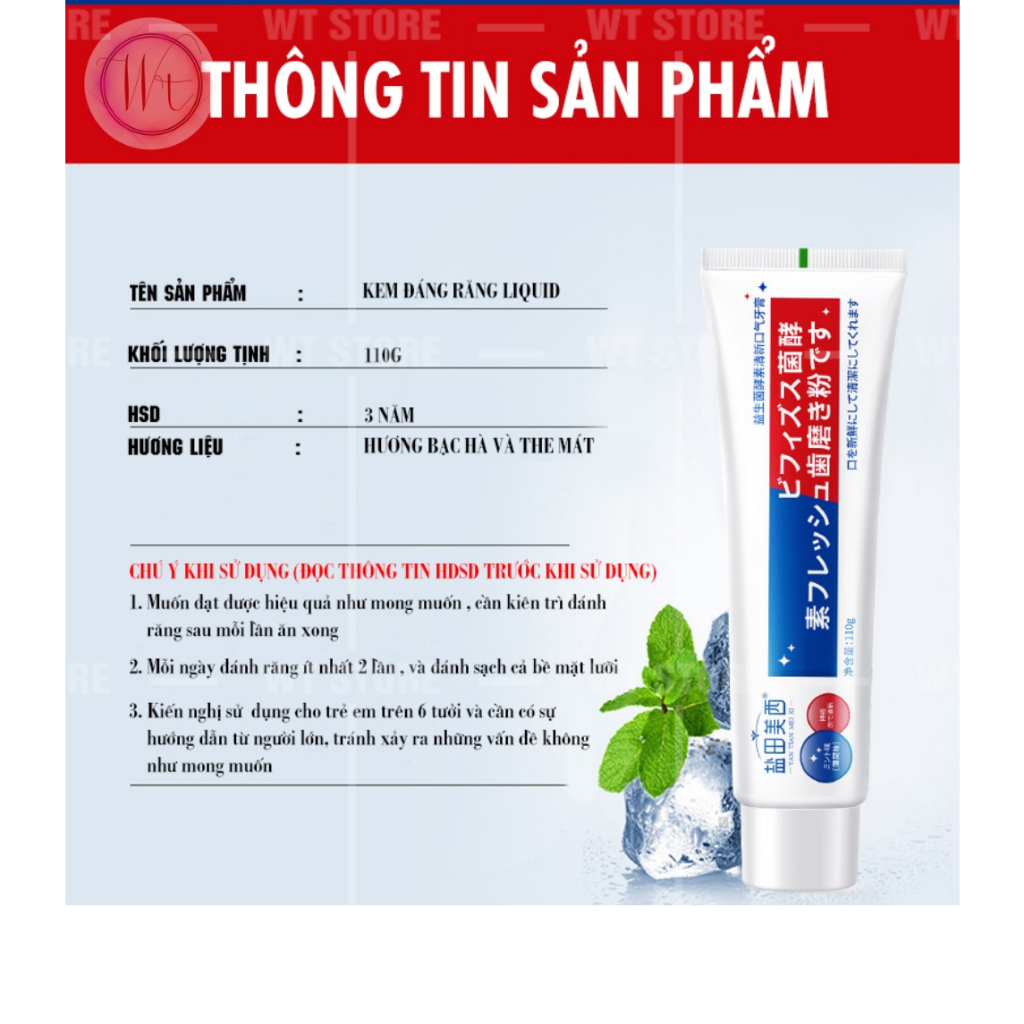 Kem đánh răng làm trắng và sạch răng 110ml