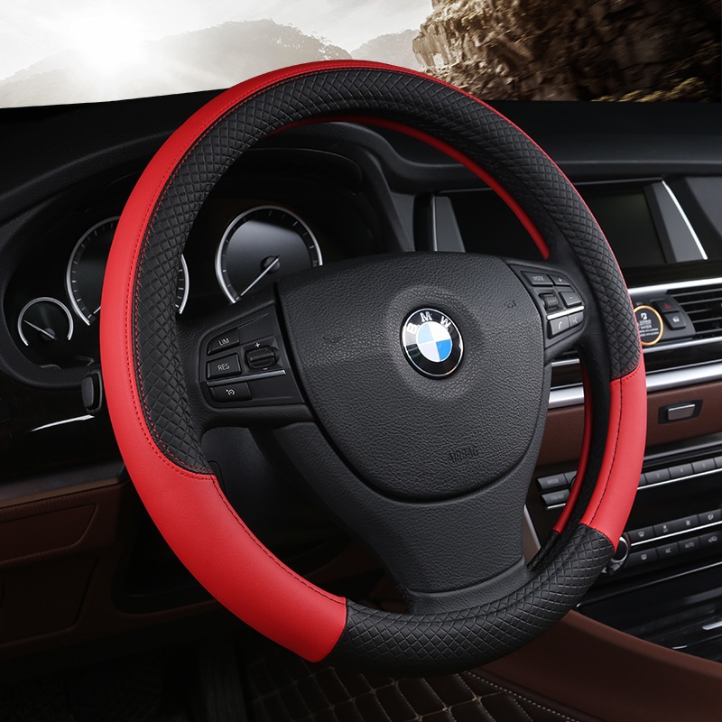 Bọc vô lăng ô tô YIPAUTO Bọc vô lăng có vân cao cấp Tấm bọc vô lăng da mềm Bọc vô lăng xe chống trượt
