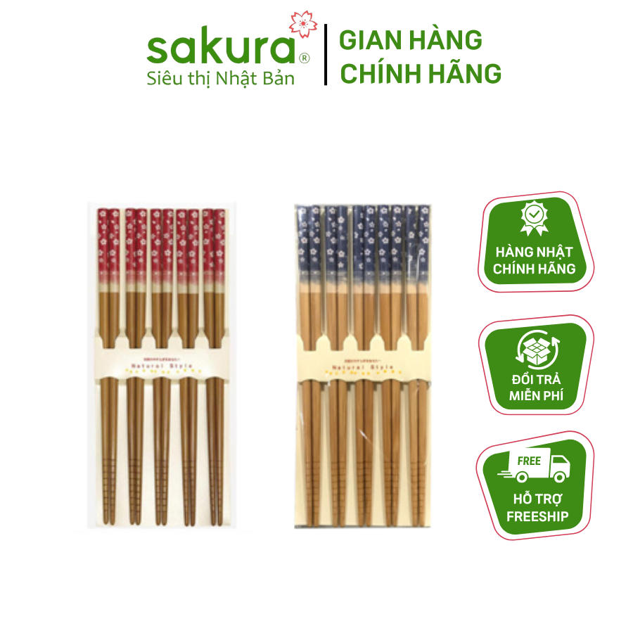 Set 5 đôi đũa hoa (Made in Japan)