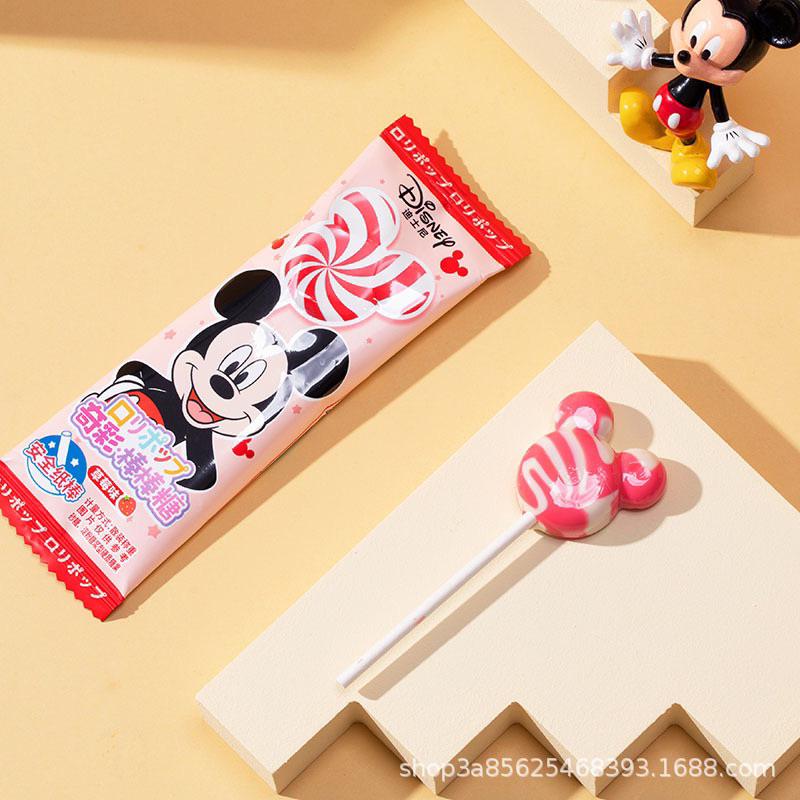 Kẹo Mút Sữa Mickey Vị Dâu Nho Cam Thơm Ngon