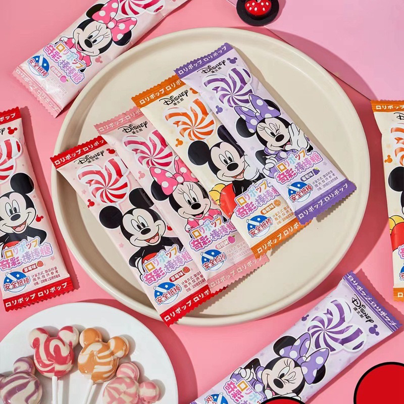 Kẹo Mút Sữa Mickey Vị Dâu Nho Cam Thơm Ngon