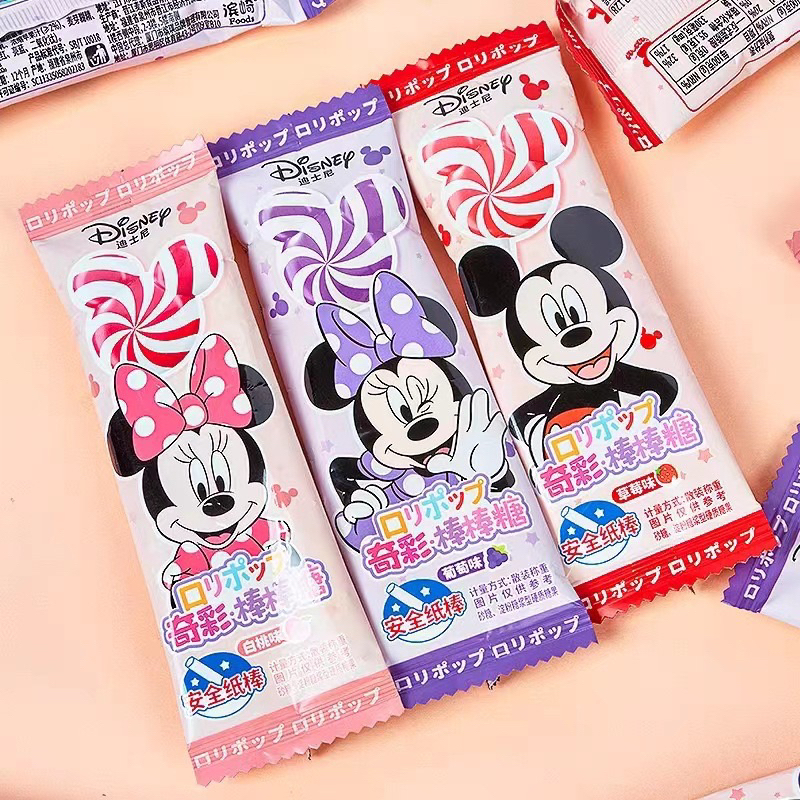 Kẹo Mút Sữa Mickey Vị Dâu Nho Cam Thơm Ngon