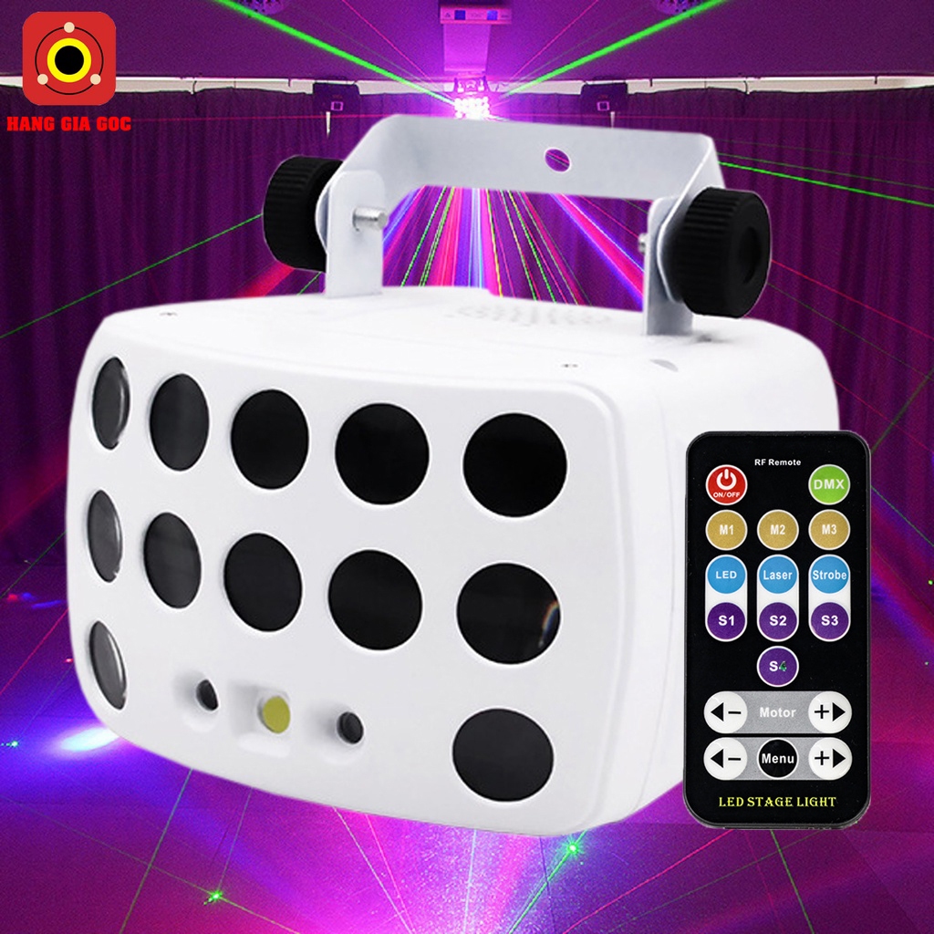 Đèn laser YR-014 nháy theo nhạc bay phòng karaoke, quán bar, sân khấu, vũ trường mẫu mới - Hàng nhập khẩu cao cấp