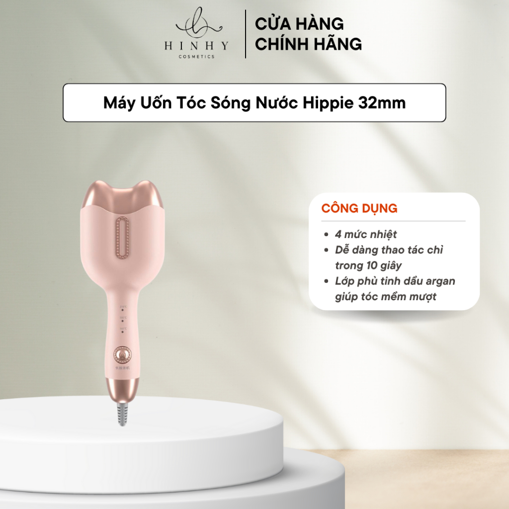 Máy Uốn Tóc Sóng Nước Hippie 32mm