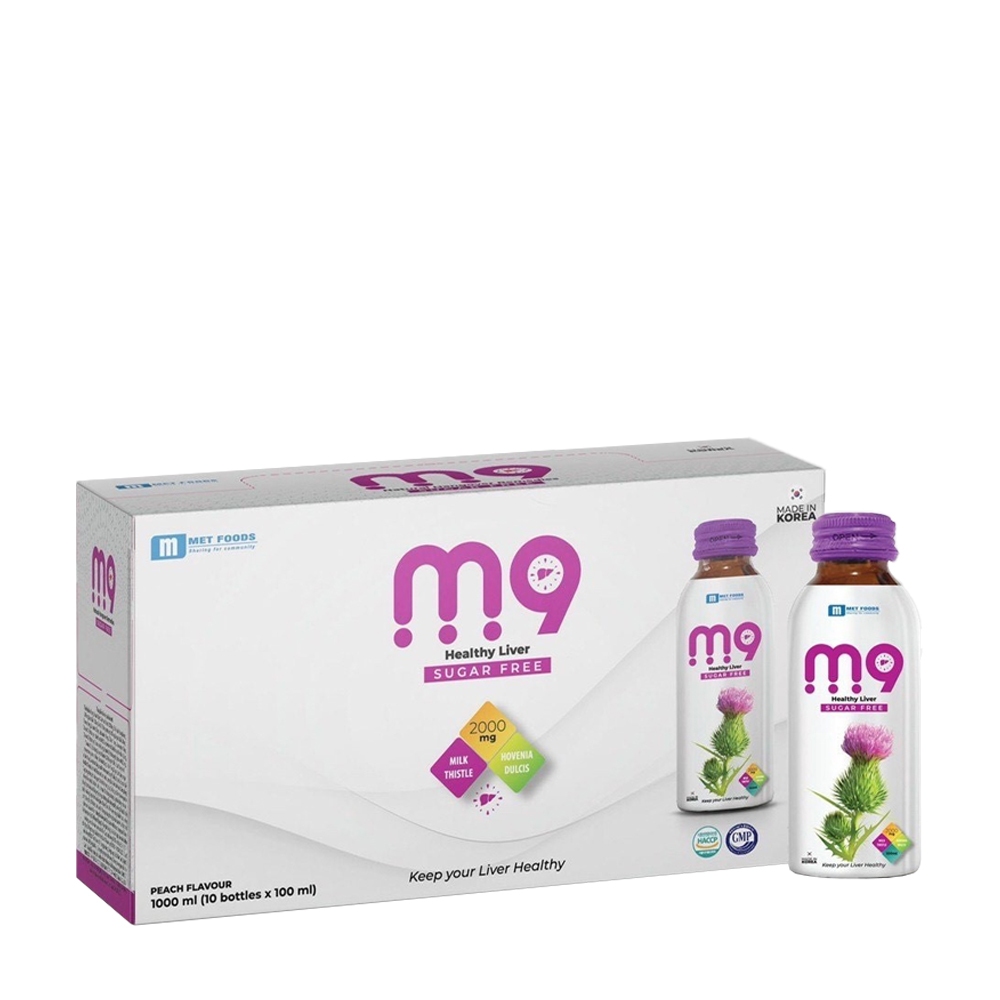 Nước uống M9 giúp thanh nhiệt, tăng cường chức năng gan chai 100ml