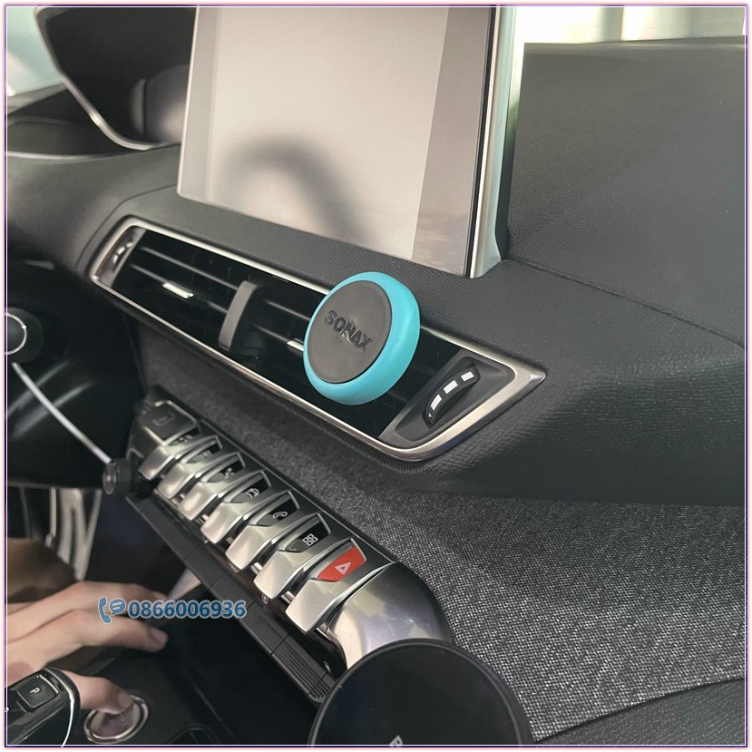 Nước hoa ô tô Sonax kẹp khe cửa gió điều hòa xe, mùi hương thơm đại dương. Sonax Air Freshener Ocean-fresh