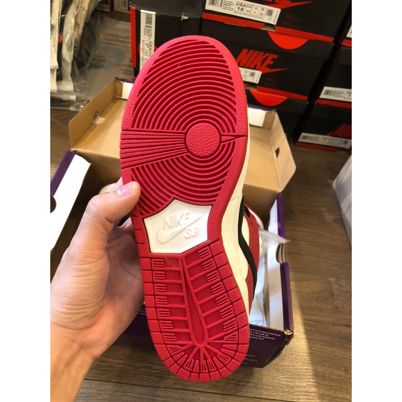 Giày sneaker sb dunk low pro"chicago"BQ6817-600