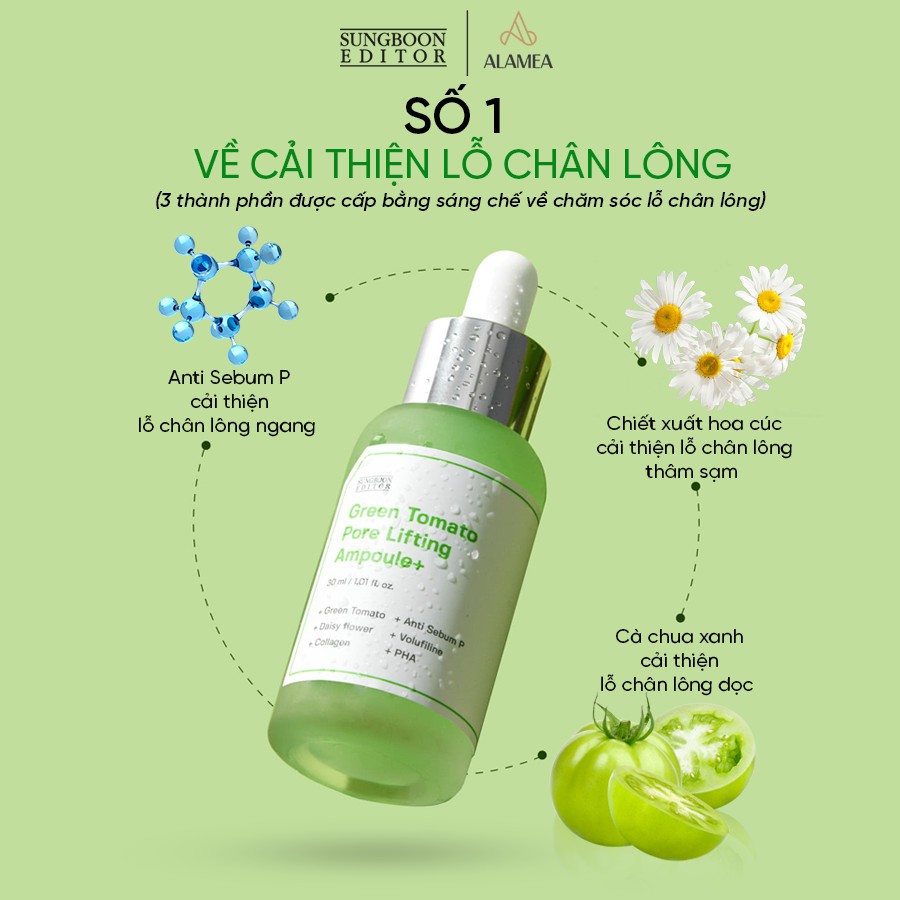 Serum Tinh Chất Cà Chua Xanh SUNGBOON Hàn Quốc 75ml/30ml