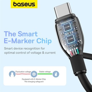 Cáp Sạc Baseus Pudding 100W Type-C to Type-C | Chip E-Marker, Dẻo Dai Chống Gãy