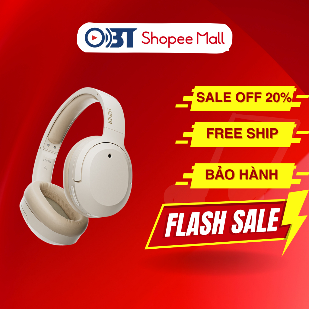Tai Nghe Bluetooth Headphone Edifier W820NB bản nội địa chất lượng hơn, OBT 49 giờ sử dụng sản phẩm | 12 tháng bảo hành