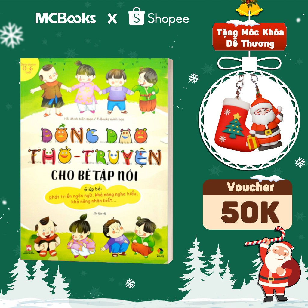 Sách - Đồng Dao Thơ - Truyện cho bé tập nói Mcbooks