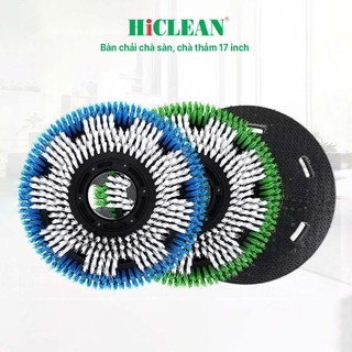 Bàn chải chà sàn, chà thảm máy chà sàn đơn 17 inch, pad chà sàn