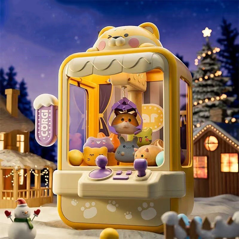 Máy Gắp Thú Bông Chú Chó ShiBa Ngộ Nghĩnh Cỡ Lớn Dành Cho Bé Có Nhạc, Đèn Bắt Mắt Kèm Gấu, Bóng Cho Trẻ Khám Phá