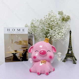  Heo đất THIÊN THẦN CÁNH TIÊN SIZE NHỎ siêu xinh mẫu mới 2023 trang trí bàn học - Piggybank Store LD26 
