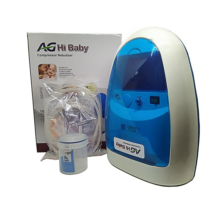 Máy xông khí dung, hút mũi cho bé AG Hibaby AG601 Bảo hành 8 năm. Xông hút 2in1, làm sạch dịch mũi, bảo vệ hô hấp cho bé
