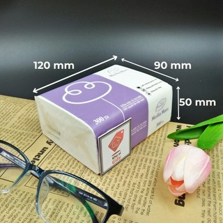 Khăn giấy rút Media 4 lớp bịch nhỏ dai mềm mịn màu pastel - Giấy rút trắng loại 1 bịch nhỏ
