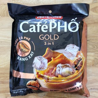 Túi gold lớn cà phê sữa maccoffee 3 in 1 coffee