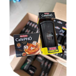 ComBo Cà Phê Phố Tặng kèm Ly Tumbler Dimond 2 lớp Cà phê phố 700ml kèm ống hút