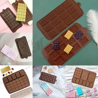 Khuôn silicon làm thanh socola, miếng chocolate đủ mẫu nemshop