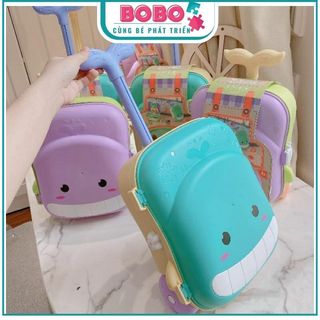 Đồ chơi balo xúc cát size to cho bé hình cá heo - đồ chơi vali xúc cát cho bé
