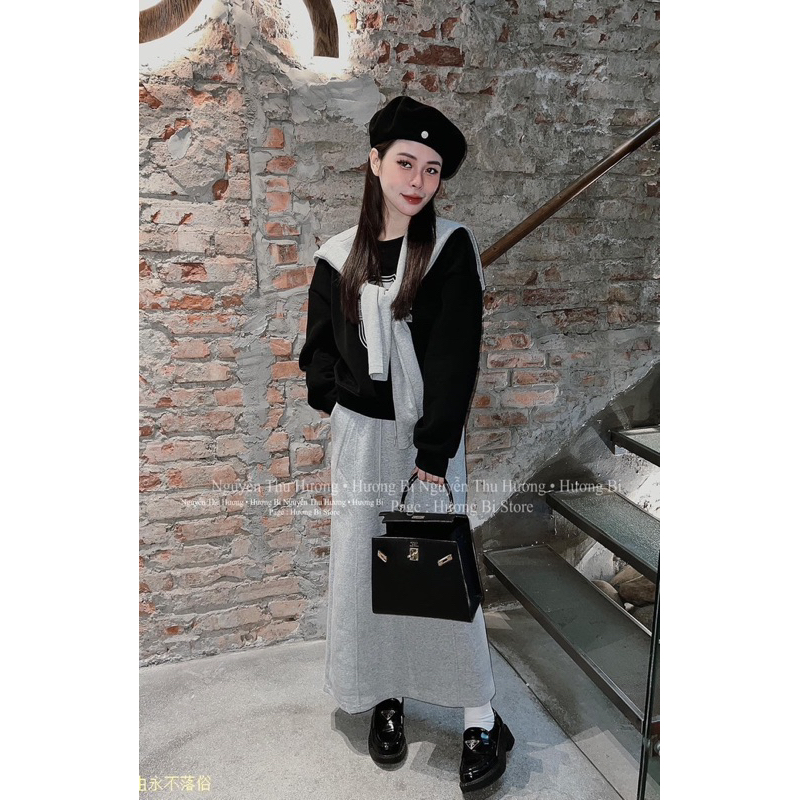 Set bộ chân váy kèm khăn