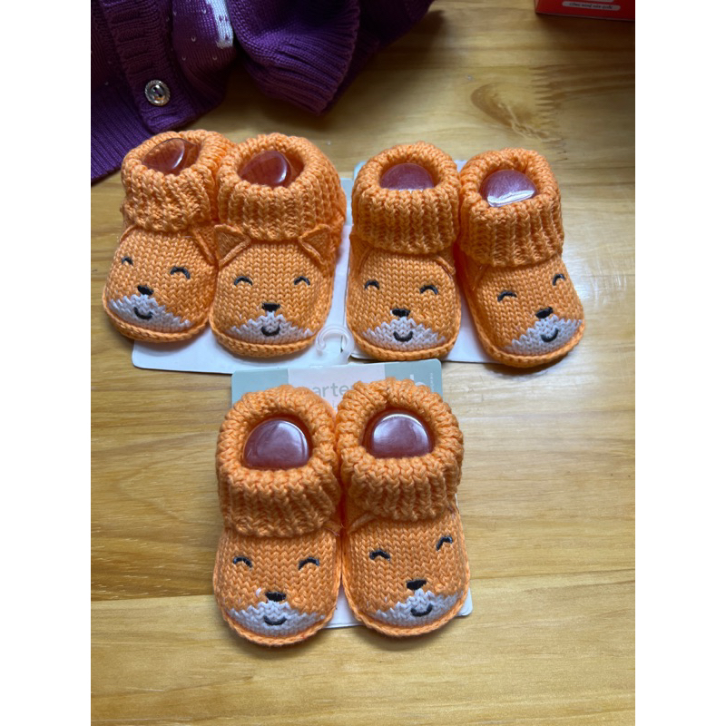 Set một đôi giầy len cho bé sơ sinh
