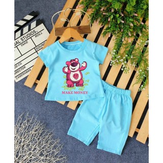 Bộ gấu dâu cho bé gái  siêu xinh cho bé 6-24kg.BGL08