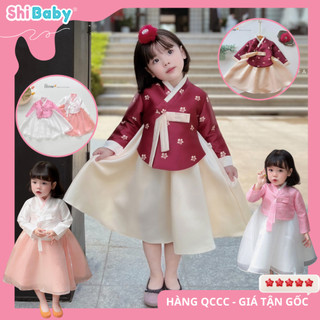S57- Bộ hanbok cho Hàn cho bé gái,Chất liệu tafta Hàn,Thiết kế dáng váy chuẩn Hàn