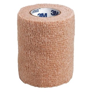 Băng thun cuộn tự dính y tế coban 1583, màu tan, khổ 3inx5yds,